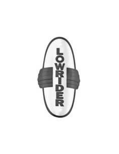 Lowrider Wing Name Plate Chrome Black-Wing.